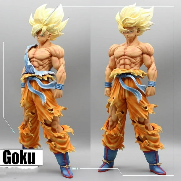 Figuras de acción de Dragon Ball Z, Son Goku, Namek, Super Saiyan, Goku, estatua, PVC, 44cm560