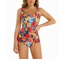 thumbnail image 1 of Maillot de Bain une-Pièce pour Femmes à Empiècements, Bandage, Rehausseur, avec Coussinet, Tenue de Plage, 1 of 7