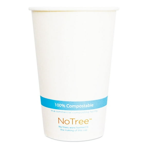 World Centric CUSU16C 16 oz. NoTree Paper Cold Cups - Natural (1000/Carton)