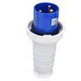 thumbnail image 3 of Conector industrial impermeable, cable, enchufe, trifásico, 3 pines, 2P+E, 220-250 V, 63 A, 3 of 14
