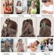 thumbnail image 4 of Butterfly Hair Claw Clips Non-Slip Strong Hold for Medium Thick Hair 4 Colors Fashion Hair Clip for Girls and Women (Brown,Pink,White,Blue), 4 of 4
