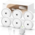 thumbnail image 1 of Luces LED Puck EZVALO Recargables Inalámbricas con Control Remoto Paquete de 6, 1 of 9