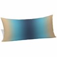 thumbnail image 2 of Blue Teal Yellow Ombre Body Pillow Covers 20"x60", Farmhouse Modern Gradient Art Soft Brushed Microfiber Breathable Throw Pillow Covers, Pillowcase with Zipper for Couch Sofa Bedroom Living Room, 2 of 9