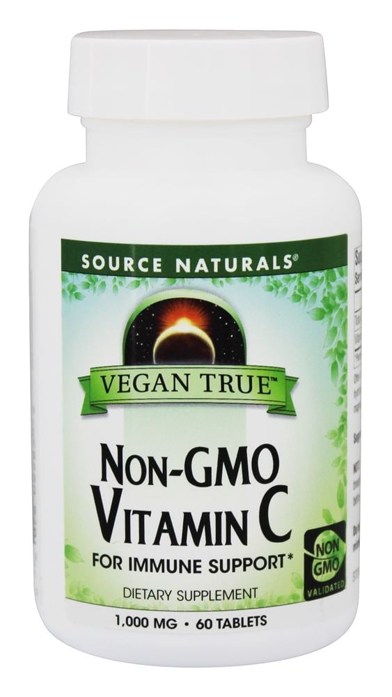 Source Naturals - Vegan True Vitamin C Non-GMO 1000 mg. - 60 Tablets ...