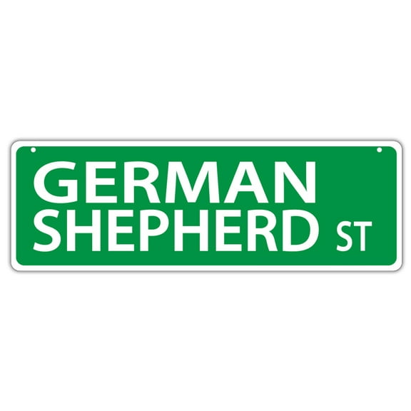 Plastic Street Signs: GERMAN SHEPHERD STREET | Dogs, Gifts, Decorations