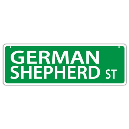 Plastic Street Signs: GERMAN SHEPHERD STREET | Dogs, Gifts,