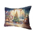 thumbnail image 2 of Merry Christmas Cocker Spaniel Santa Hat Xmas Tree Winter Holiday Pillow Cushion Double Sided Cockers Dog Lover Gifts Throw Pillow - 01013, 2 of 4