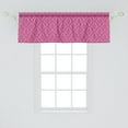thumbnail image 2 of Ambesonne Pink Damask Window Valance, Victorian Monochrome, 54" X 18", Pale Pink Dark Magenta, 2 of 3