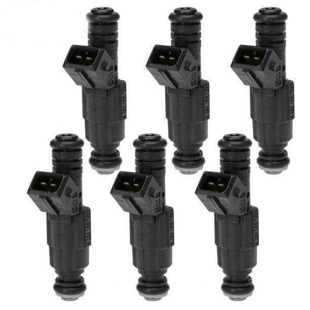 6 Pcs 4 Hole Fuel Injectors 0280155703 for Jeep Comanche Wrangler Cherokee 4.0L