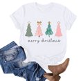 thumbnail image 1 of Fiudx Camisas para Mujer Blusa de Manga Corta con Estampado de Moda para Mujer, Divertida Camiseta con Cuello Redondo, 1 of 3