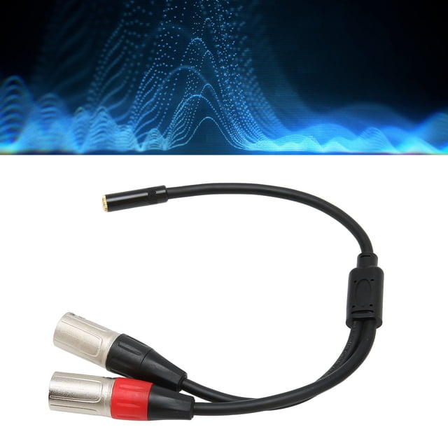 Cable de Micrófono de 3.5 mm 1/8 A xlr, transmisorio estable de 1.0ft xlr macho a 3.5 mm cable estéreo cable de Oro Copia Ofc Cobre para reproductor de mp3 para computadora