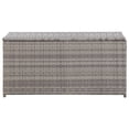 thumbnail image 3 of Charmma Patio Storage Box Poly Rattan 39.4"x19.7"x19.7" Gray, 3 of 9