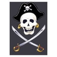 thumbnail image 1 of Toland Home Garden Swashbuckle 28 x 40 Inch Decorative Pirate Skull Crossbones Sword House Flag, 1 of 1