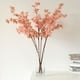 thumbnail image 4 of Nvzi Ramas de flores de cerezo de seda, tallos de flores de cerezo artificiales de 39,3 pulgadas, arreglo de flores de ciruelo falso para decoración de bodas y hogares, juego de 3, color blanco, 4 of 5