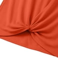thumbnail image 5 of Ticikt Girls Sleeveless Swim Cover Up Kids Summer Swimsuit Coverup Twist Front Beach Dress,Color:Orange,Size:7-8 Years, 5 of 6