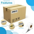 thumbnail image 4 of NineLeaf 4 Rolls Compatible for DYMO 30320 1-1/8 in x 3-1/2 in Shipping Address Barcode Mailing Direct Thermal Labels, 260 Labels Per Roll, 4 of 6