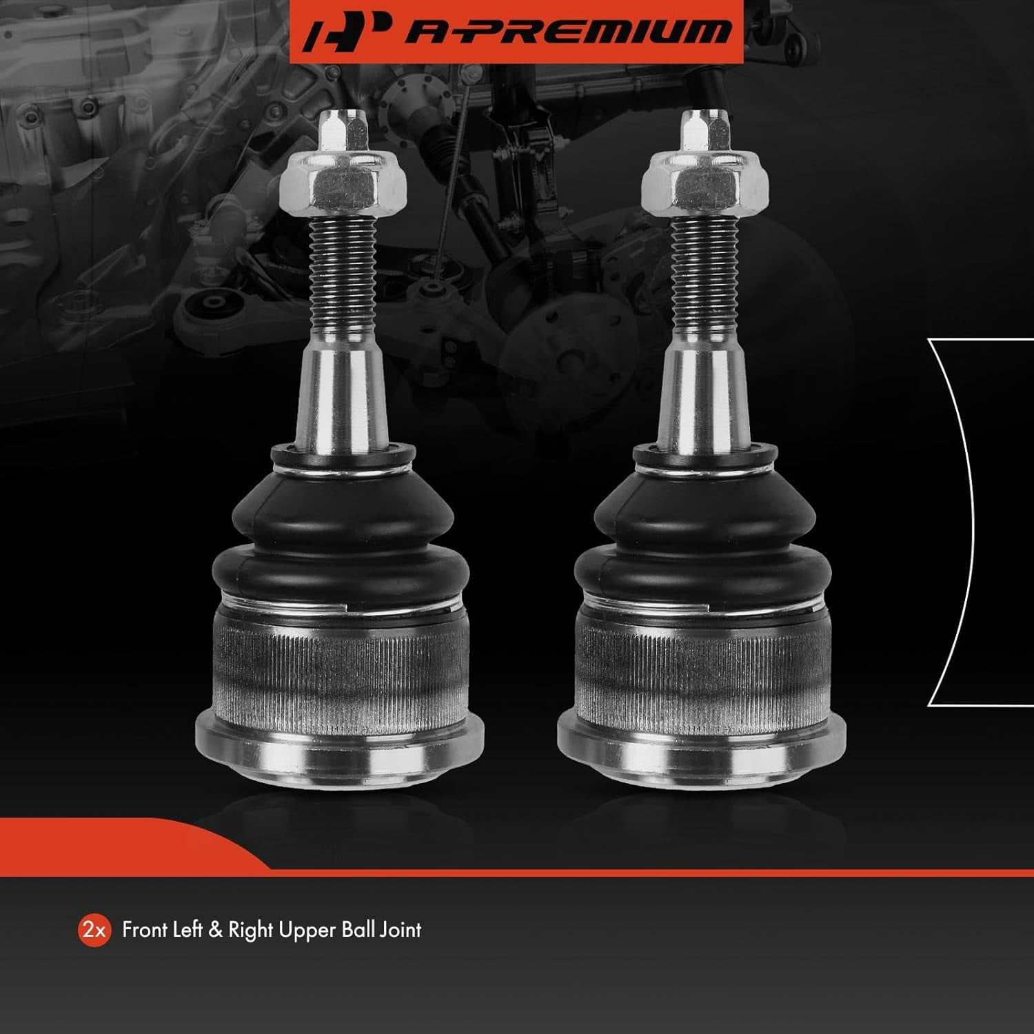 A-Premium Set of 2, Front Upper Ball Joint Compatible with Ford Explorer 2002-2005, Lincoln Aviator 2003-2005, Mercury Mountaineer 2002-2005
