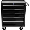 thumbnail image 1 of 5-Drawer Rolling Tool Chest with Lock System, Portable Tool Box with Wheels, Secure Storage Cabinet for Warehouse, 1 of 12