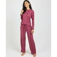 thumbnail image 6 of Real Essentials 2 Pack: Women's Pajama Set - Choose from Short Sleeve with Pocket or Long Sleeve without Pocket, 6 of 7