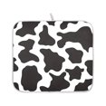 thumbnail image 2 of Black White Cow Print Pattern Drying Dish Mat Quick Drying Absorbent Soft Durable for Kitchen 18" x 24", 2 of 10
