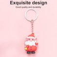 thumbnail image 3 of kurtrusly Keychain Christmas Themed Silicone Pendant Key Ring Bag Decorative Attachment Alloy Keychain, Type 2, 3 of 7