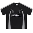 thumbnail image 2 of Y2K Vintage T-Shirt Hip Hop Letter Print Retro Patchwork Breathable Jersey Tshirt Streetwear 2025 Harajuku Casual Loose Tee Tops, 2 of 9