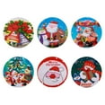 thumbnail image 2 of Christmas Tablecloth Plastic - Disposable Christmas Table Cloth for Christmas Party Table Decorations - Indoor Outdoor Home Kitchen Table Cover - Rectangle  43 x 72Inch, 2 of 5