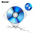 thumbnail image 5 of Maxtek 25 Pack Ultra Slim Clear Transparent Square Shaped CD and DVD Disc Clam Shell Case with Lock, Single Disc Capacity, Durable and Impact Resistant PP Poly Plastic Case., 5 of 6