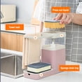 thumbnail image 4 of Dispensador de jabón de cocina 2 en 1 con soporte para esponja - Dispensador de líquido para lavavajillas, 4 of 6