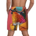 thumbnail image 4 of Goofa Hip Hummingbird In Jacket Printed Men's Swim Trunks Board Shorts Quick Dry Mens Swimming Trunks with Compression Liner,Breathable Fit Hawaii Beach Shorts-Medium, 4 of 9