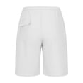 thumbnail image 6 of Gym Shorts Men Sevevn Men's Quick Dry Drawstring Shorts Lightweight Athletic Shorts with Pockets for Workout & Beach White S, 6 of 7