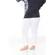 Angle View: Women's Women's Plus Size Super-Stretch Solid Leggings