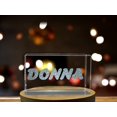 thumbnail image 3 of Donna | Names Art 3D Engraved Crystal, 3 of 6