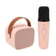 thumbnail image 2 of Juego de micrófono y Altavoz Bluetooth, máquina de Karaoke portátil Retro recargable estéreo HD para niños y adultos, fiesta, color rosa, 2 of 5
