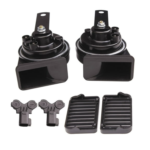 FARBIN Car Horn Compatible with Ford, 12V Waterproof Auto Horn Loud High/Low Tone Electric Snail Horn with Protective Grill