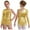 Gold, variant on Sholeno Kids Girls Sequin Latin Dance Tassel Dress Leotard Shiny Asymmetrical Shoulder Fringe Skirted Bodysuit Black 16