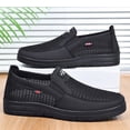 thumbnail image 6 of Men Walking Shoes Breathable Hollow Mesh Casual Shoes Lightweight Non Slip Slip On Thick Rubber Sole Loafers Three Classic Solid Color Daily Outdoor Sneakers, 6 of 8