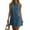 Blue#1, variant on Summer Dresses for Women, Solid Color Crew Neck Button Back Sleeveless Dress Comfy Loose Summer Daily & Vacation Casual Dress