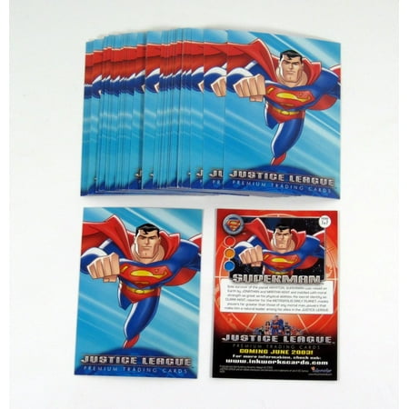 Movie Promo Card - Lot of (50) 2001 Inkworks Justice League Superman Promo Card (#1)