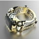 thumbnail image 4 of Anillo de circonita de dos colores con forma de joyería, anillo atmosférico de moda, 4 of 5