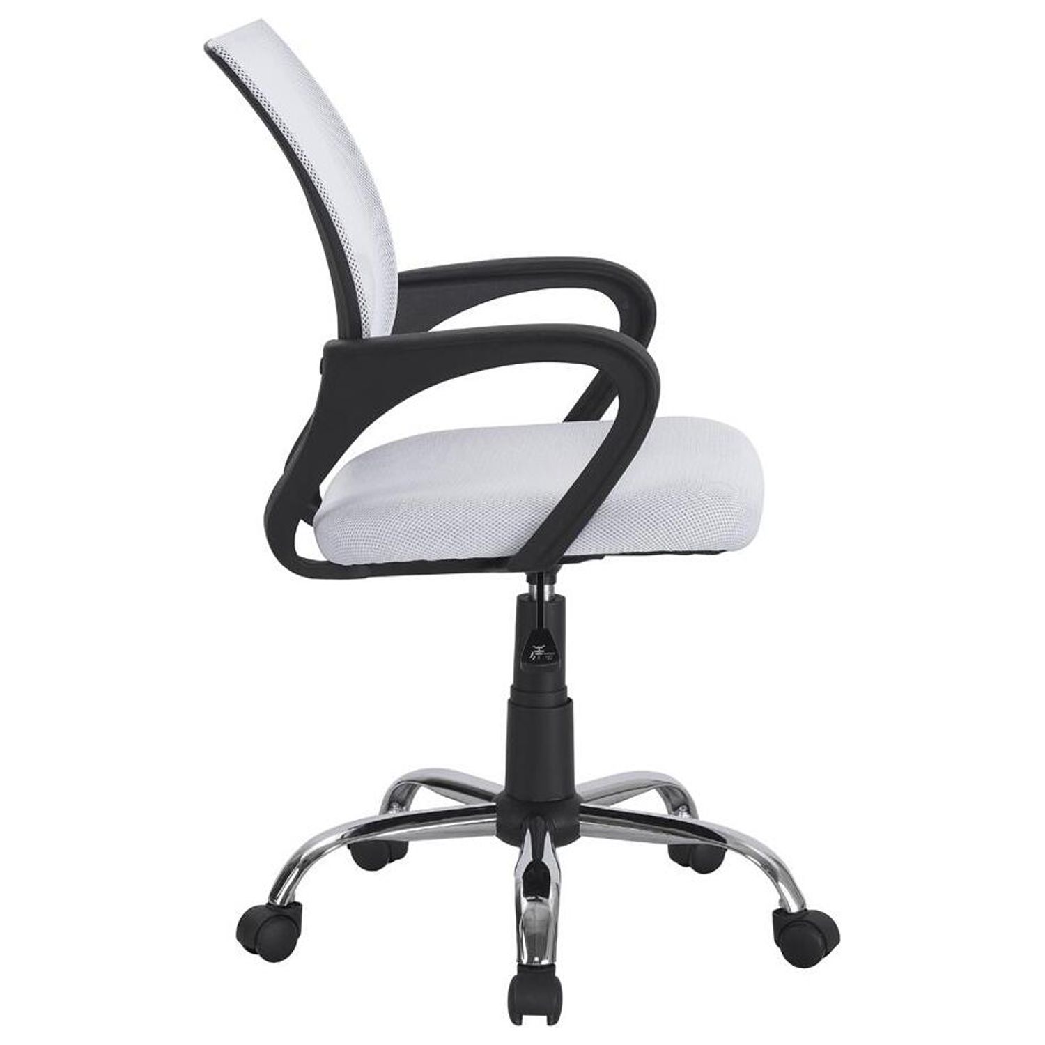 Ergonomic Mesh Office Chair with Adjustable Height & Tilt – Swivel Task Chair with Armrests, Rolling Casters & Lumbar Support – Mid Back Mesh Desk Chair for Home Office Comfort -Color:White