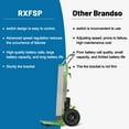 thumbnail image 4 of RXFSP 850W Foldable Aluminum Electric Stair Climber Hand Truck Dolly Cart, 880lb Capacity, Brushless Motor, 4 of 12