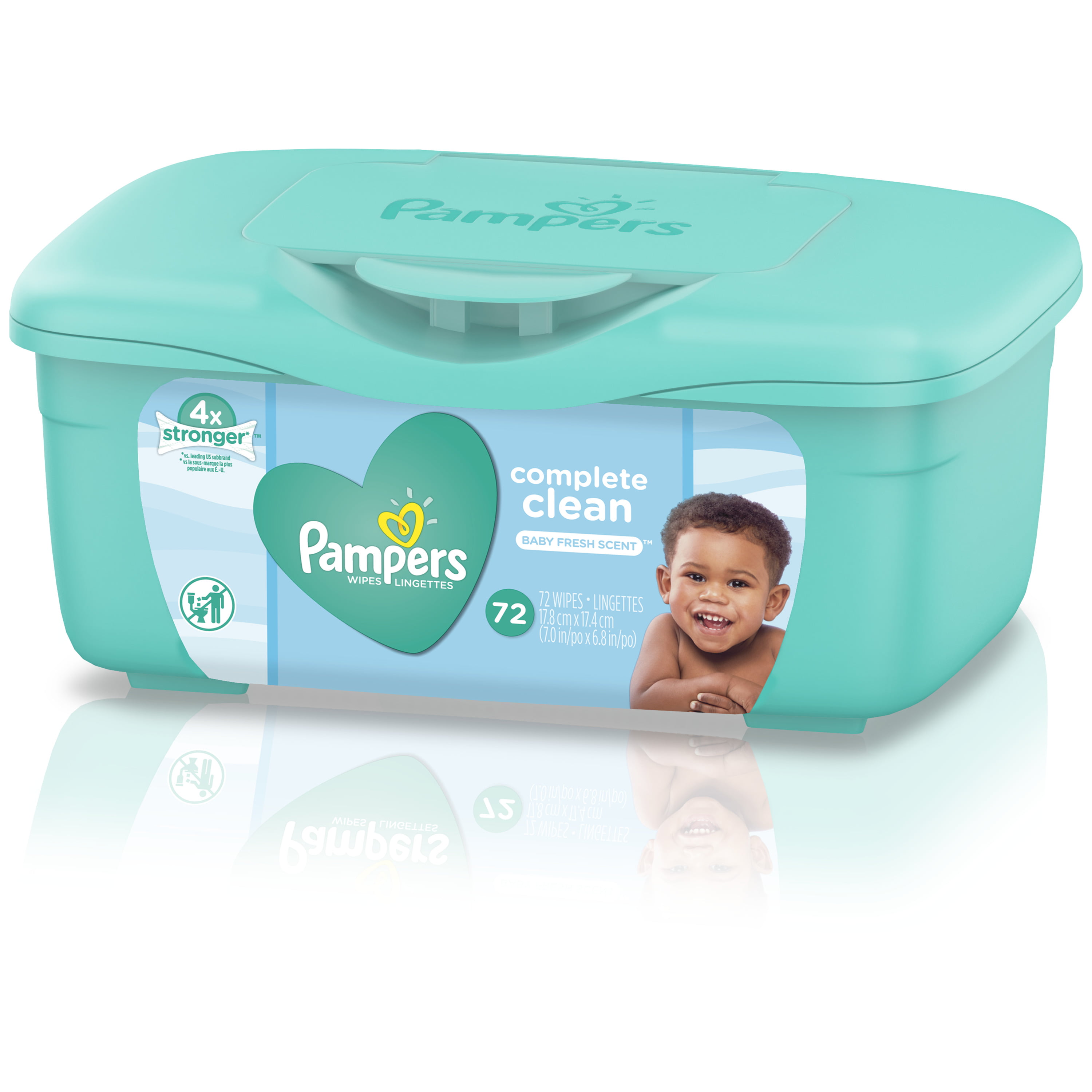 Pampers Baby Wipes Tub Fresh Baby Fresh 72-Count 