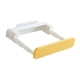 thumbnail image 3 of Estante de almacenamiento para lavabo, organizador retráctil con gancho, colgadores, ahorro de espacio, montado en la pared para baño e inodoro Amarillo, 3 of 9