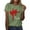 #108-Mint Green, variant on Craaazy Womens Valentines T-shirts Casual Crew Neck Short Sleeve Loose Tops Gifts