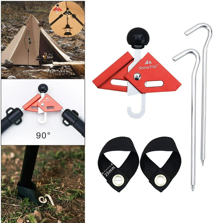 Tarp Pole Tip Caps 90 Degree Adjusting Pole Connector Holder