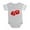 Heather Gray, variant on CafePress - Bl_Red Dice - Cute Infant Baby Football Bodysuit