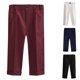thumbnail image 4 of Odeerbi 6M-10Y Niños Niñas Traje Formal Pantalones Vestido Pantalones Uniformes Pantalones Color Sólido Lindo Casual Pantalones Uniformes Escolares, 4 of 4