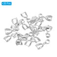 thumbnail image 3 of Unique Bargains Pendant Bail Clips, 20Pcs 6x17mm Metal Pendant Connector Clasp Buckle Silver Tone, 3 of 5