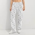 thumbnail image 2 of Trgacdwlo Halloween Fleece Pajama Pants for Women Ghost Pumpkin Print Flannel Pajama Pants for Women Fall Winter Warm Lounge Pants for Women, 2 of 9